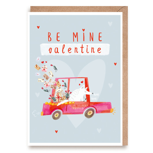 kartki okolicznościowe - wydruki Kartka miłosna walentynkowa Be Mine Valentine