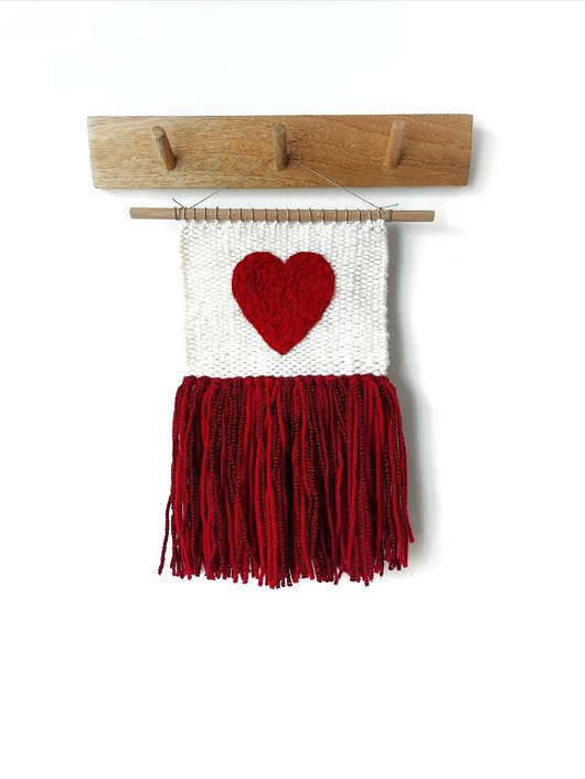 makramy Makatka "red love".