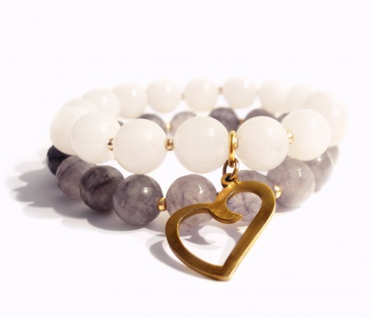 DZIEŃ MAMY! Bransoletki 'White Heart' labonita