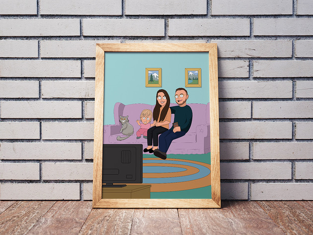 plakaty Plakat Family Guy portret dla par, portret rodzinny