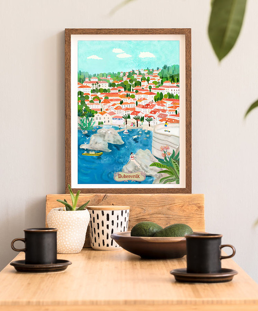 plakaty Chorwacja Dubrownik - plakat 50x70 cm