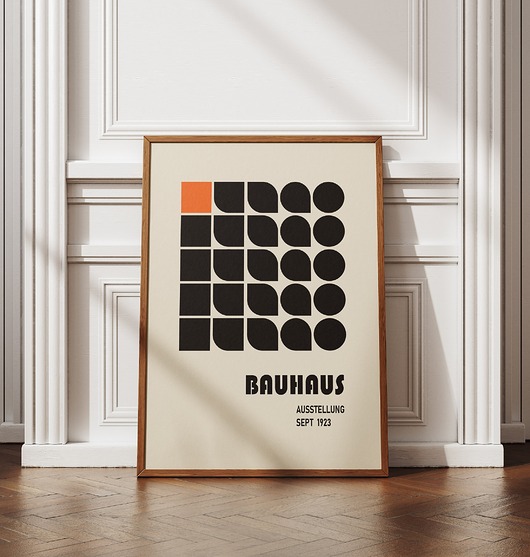 plakaty Minimalistyczny plakat - Bauhaus #15 - Do salonu, sypialni, biura