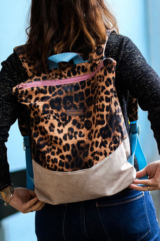 plecaki Plecak z suwakiem panterka