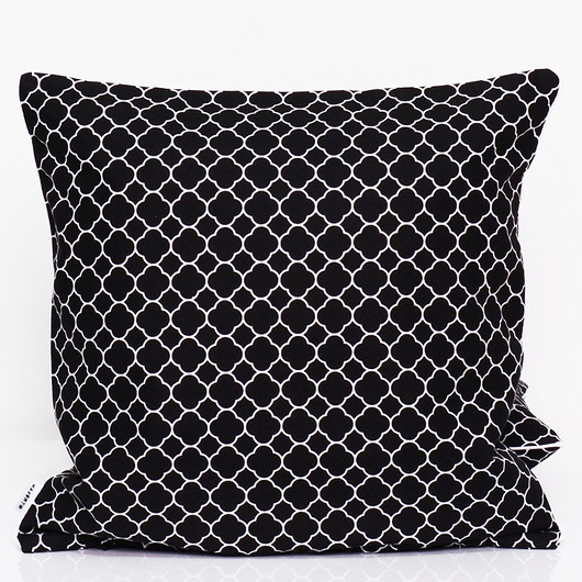 Poduszka LITTLE FRESH BLACK 40x40cm Majunto