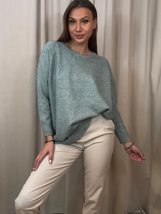 swetry damskie  Wiskozowy sweter Menta