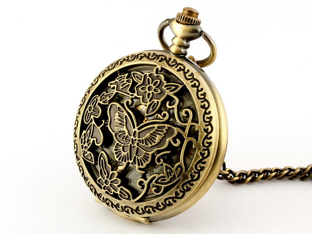 zegarki na łańcuszku MotyLove - Drobiny Czasu