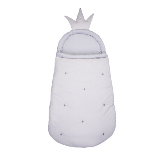 akcesoria do łóżeczek Wonder Crown - śpiworek szary