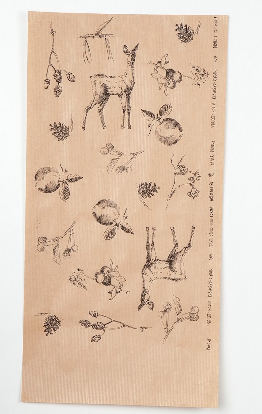 Drukowany papier pakowy - 5 różnych wzorów Studio Mini Forma
