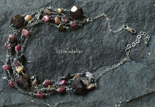 granaty w turmalinach - dla Pani Kasi :) little atelier