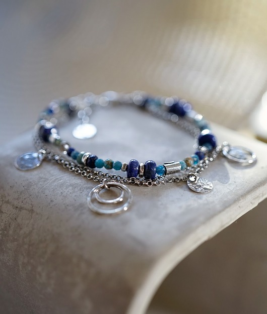 bransoletki srebrne ISTRIA - srebro i kamienie