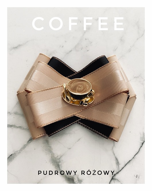 broszki Brosza  3d z filiżanką kawy  Cappuccino New