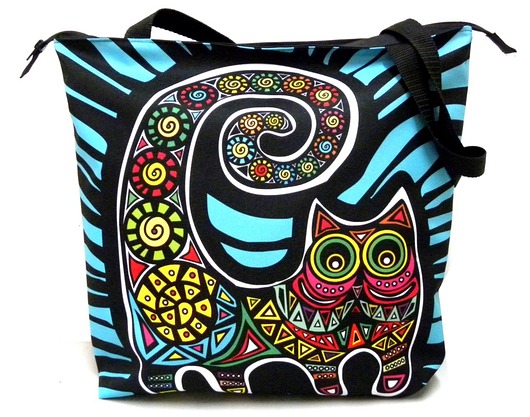 Duża torba na zamek z autorskim motywem:) Gaul Designs