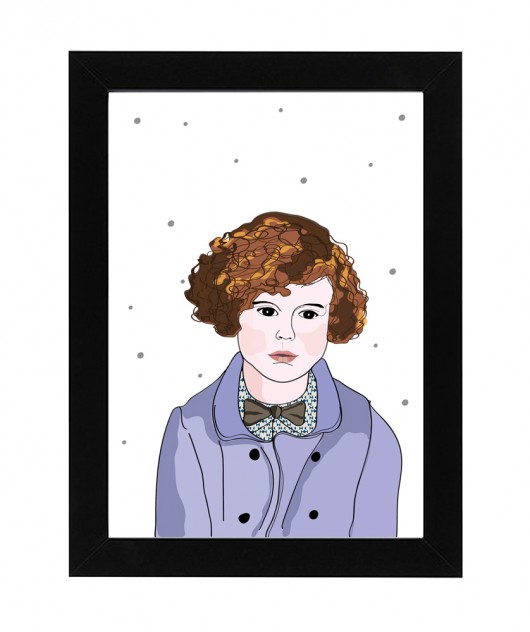 ilustracja / French fashion for child 02 30x40cm loonybin