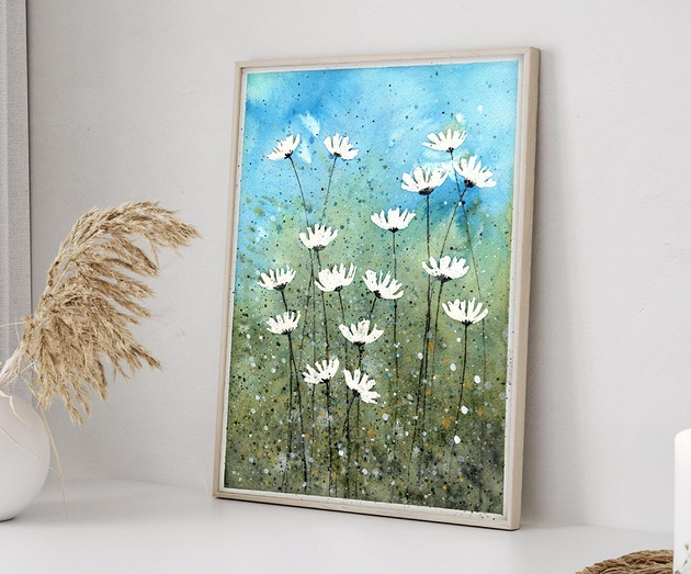 grafiki i ilustracje Kwiaty.  Plakat