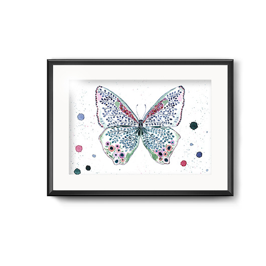 grafiki i ilustracje Motyl deco, 21x30 cm, A4