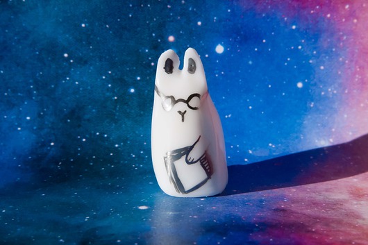 oczytany pan królik Head Made art