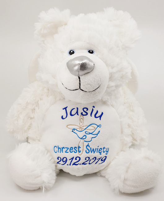 Chrzest - inne Miś Chrzest Święty na prezent personalizowany