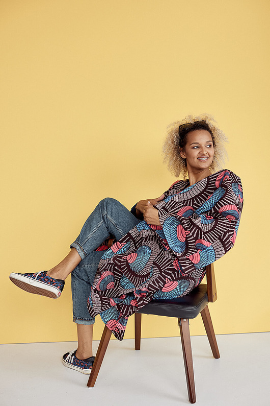 bluzki kimonowe damskie Bawełniane kimono Out of Space