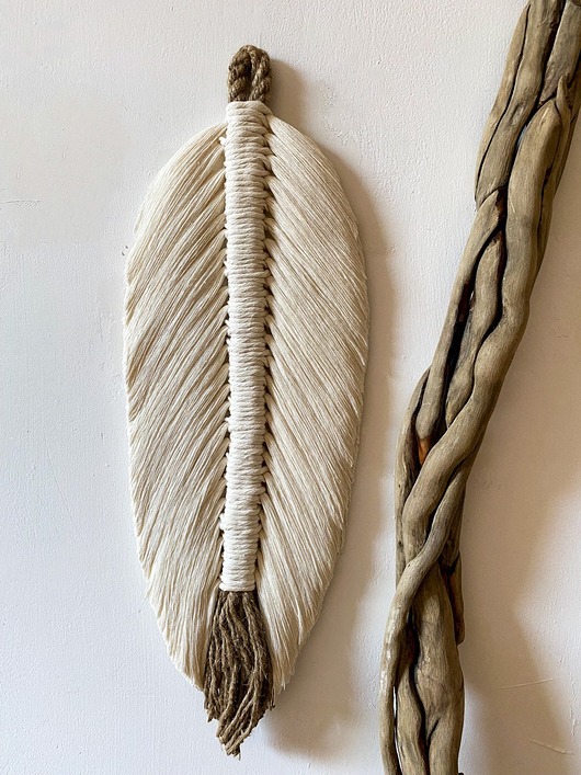 makramy Makrama pióro XL