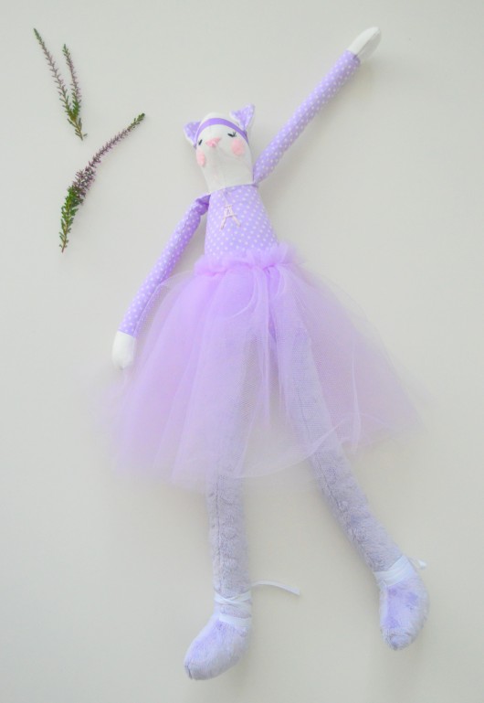 Myszka  B A L E R I N K A  lavender  Bejsmis