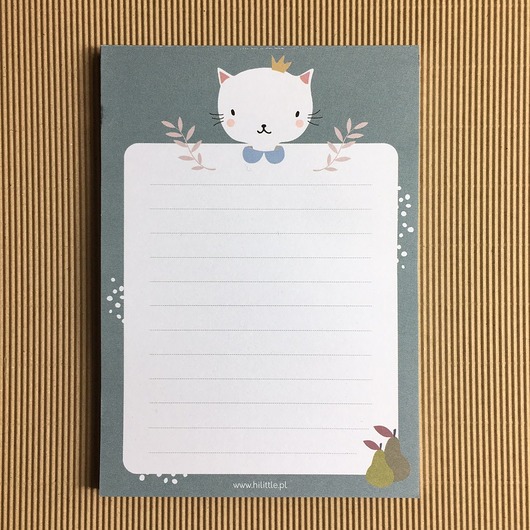 Notes bez okładki A6 KOT HI LITTLE