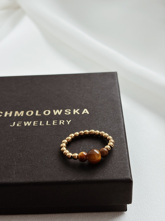 pierścionki elastyczne Pierścionek elastyczny Tygrysie Oko