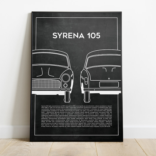 Plakat Polska Motoryzacja - Syrena 105 Peszkowski Graphic