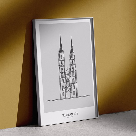 plakaty Plakat Architektura - Wrocław - Archikatedra