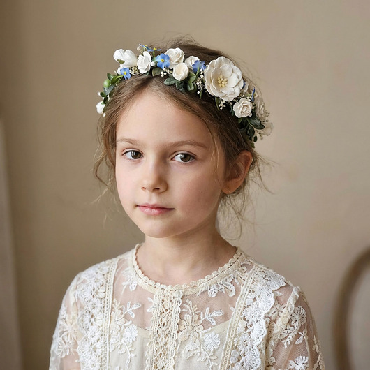 wianki komunijne Asymetryczny wianek komunijny