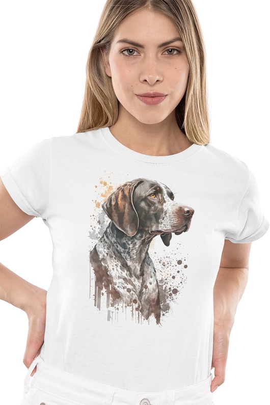 t-shirt damskie Koszulka Wyżeł niemiecki pies rasy psów prezent