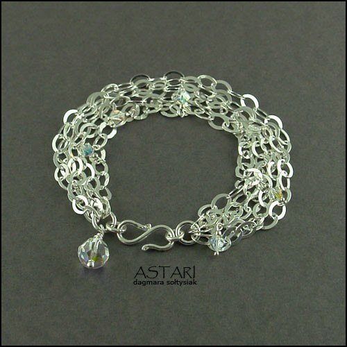 kryształ SWAROVSKI I ŁAŃCUSZKI - CRYSTAL AB - ZAMÓWIENIE Astari