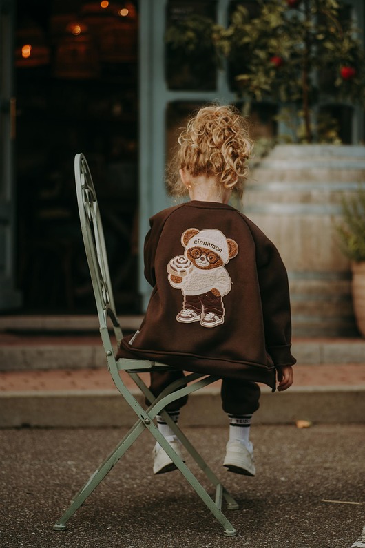 bluzy dla dziewczynki Bluza rozpinana bomberka Cynamonka Teddy