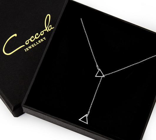 Naszyjnik z sześciokątami- srebro 925 Coccola JEWELLERY
