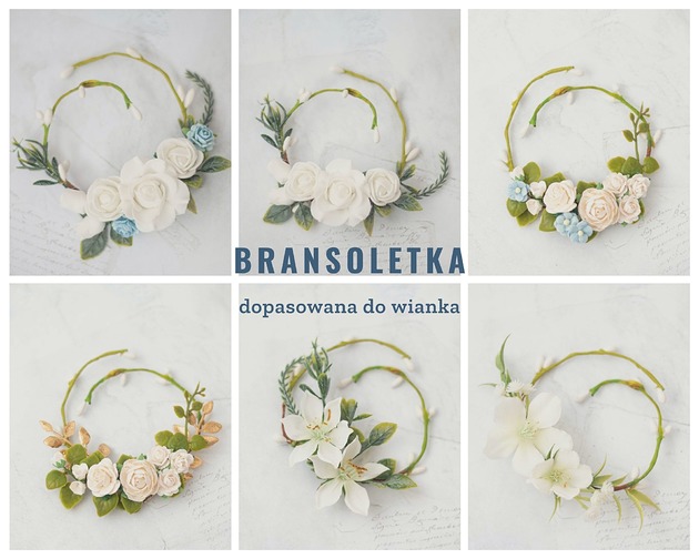 Bransoletka stroik komunijny Lola White