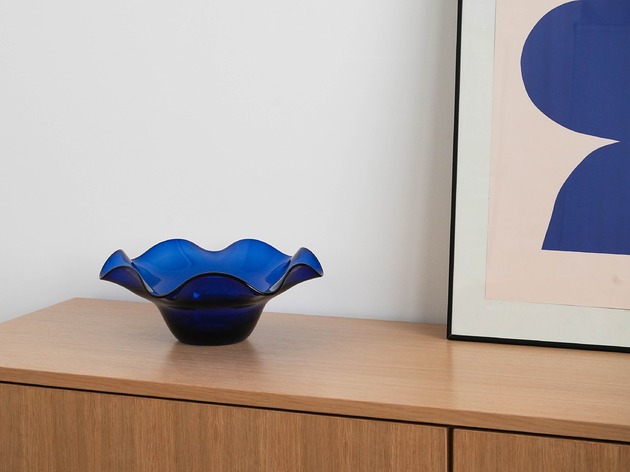 miski i misy Misa kobaltowa, duński design, lata 70, produkcja: Dania