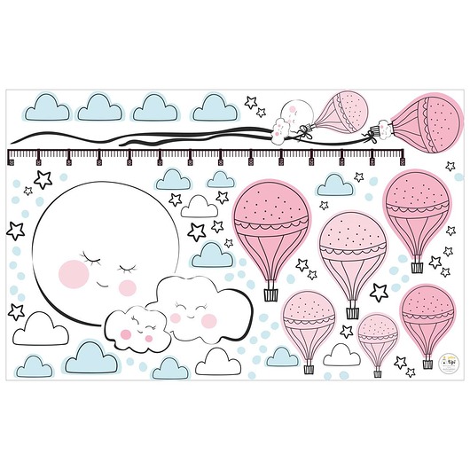 naklejki ścienne do pokoju dziecka Zestaw naklejek Sugar Balloons 150x100cm