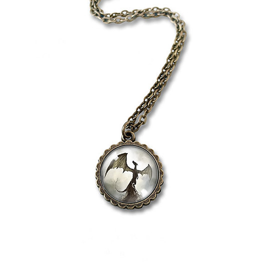 wisiory Medalion - Smok cienia - mały, brąz