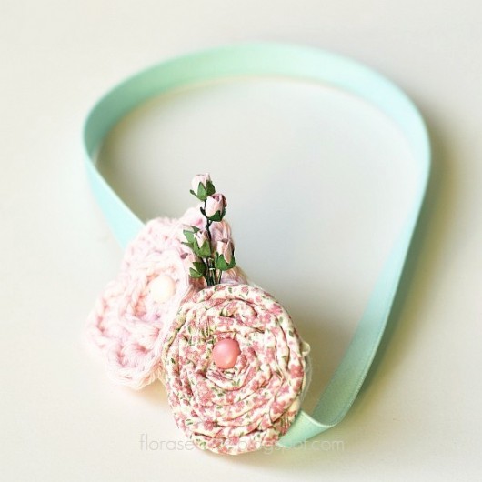 simple MINT BLUSH opaska FloraArt