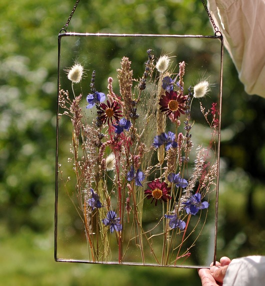 Ozdoby na ścianę Podziękowanie dla Rodziców, Suszone rośliny.