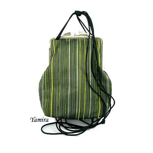 torebka :: green striped mini ::  yamira