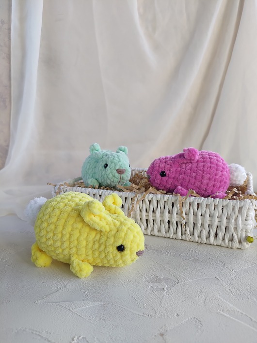 ozdoby wielkanocne Mały króliczek żółty, Zajączek pluszowy, Prezent wielkanocny