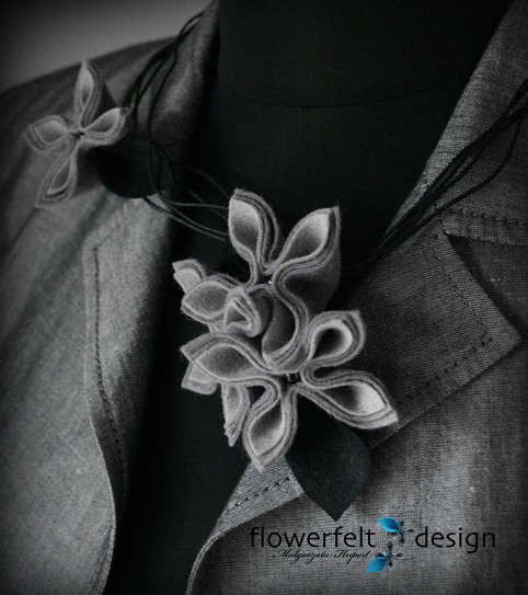 w szarościach...... FlowerFelt Design