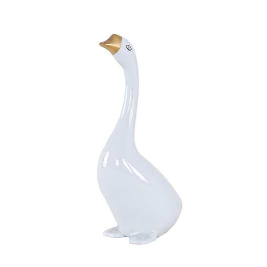figurki i rzeźby Figurka porcelanowa gęś, węgierski design, lata 60, produkcja: Holloh
