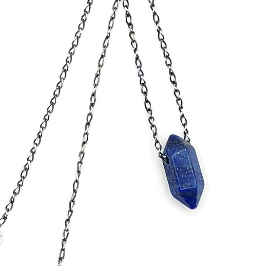 biżuteria męska Łańcuszek z grotem lapis lazuli