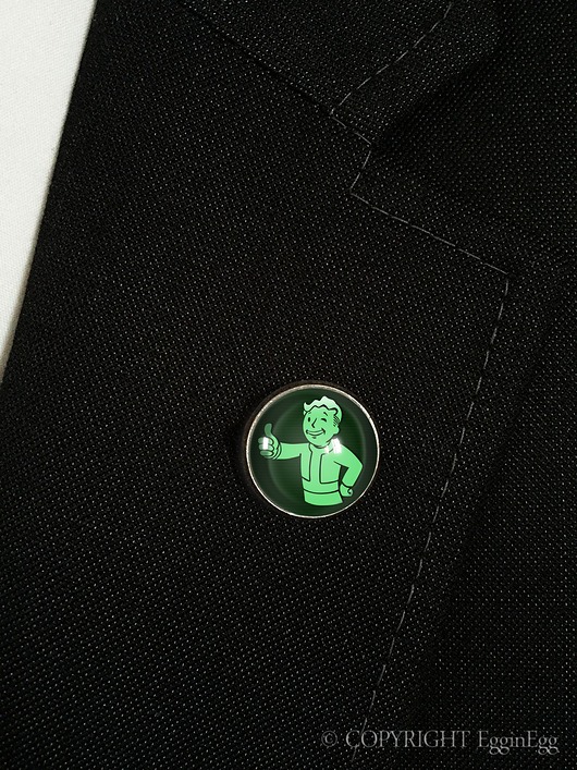 biżuteria męska Fallout Pip boy  pin do kurtki - 0912