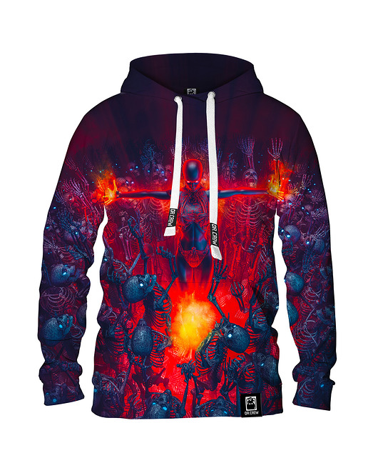 bluzy męskie Męska Bluza z kapturem Skeleton Zombie Army