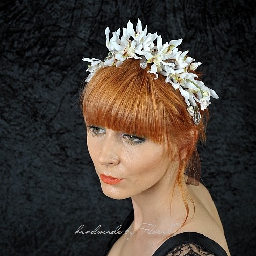 LUCINDA ślubna opaska na włosy FloraArt
