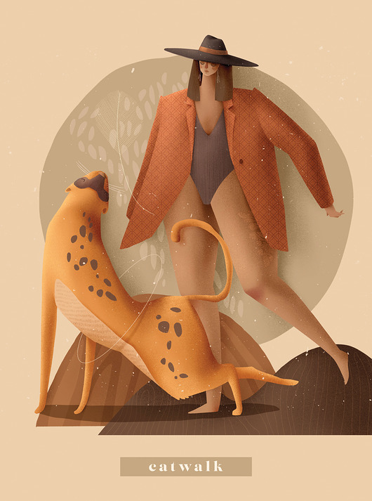 grafiki i ilustracje Ilustracja CATWALK