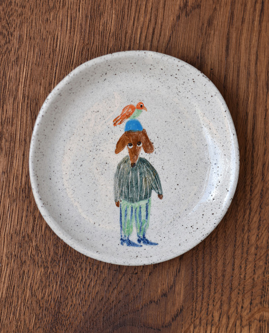 patery i talerze Ceramiczny talerz Przygody Jamnika Myszora