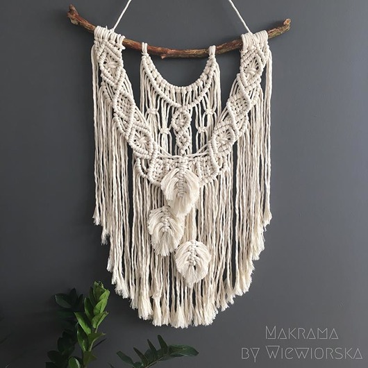 Makrama Makatka Duża DIY Makrama By Wiewiorska